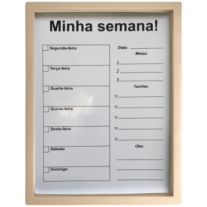 Quadro de planejamento magnético A