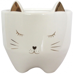 Cachepot gato G decorativo