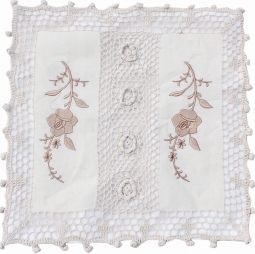 Capa para Almofada de Renda de Croche