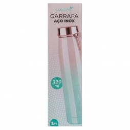 Garrafa Plástico e Aço Inox